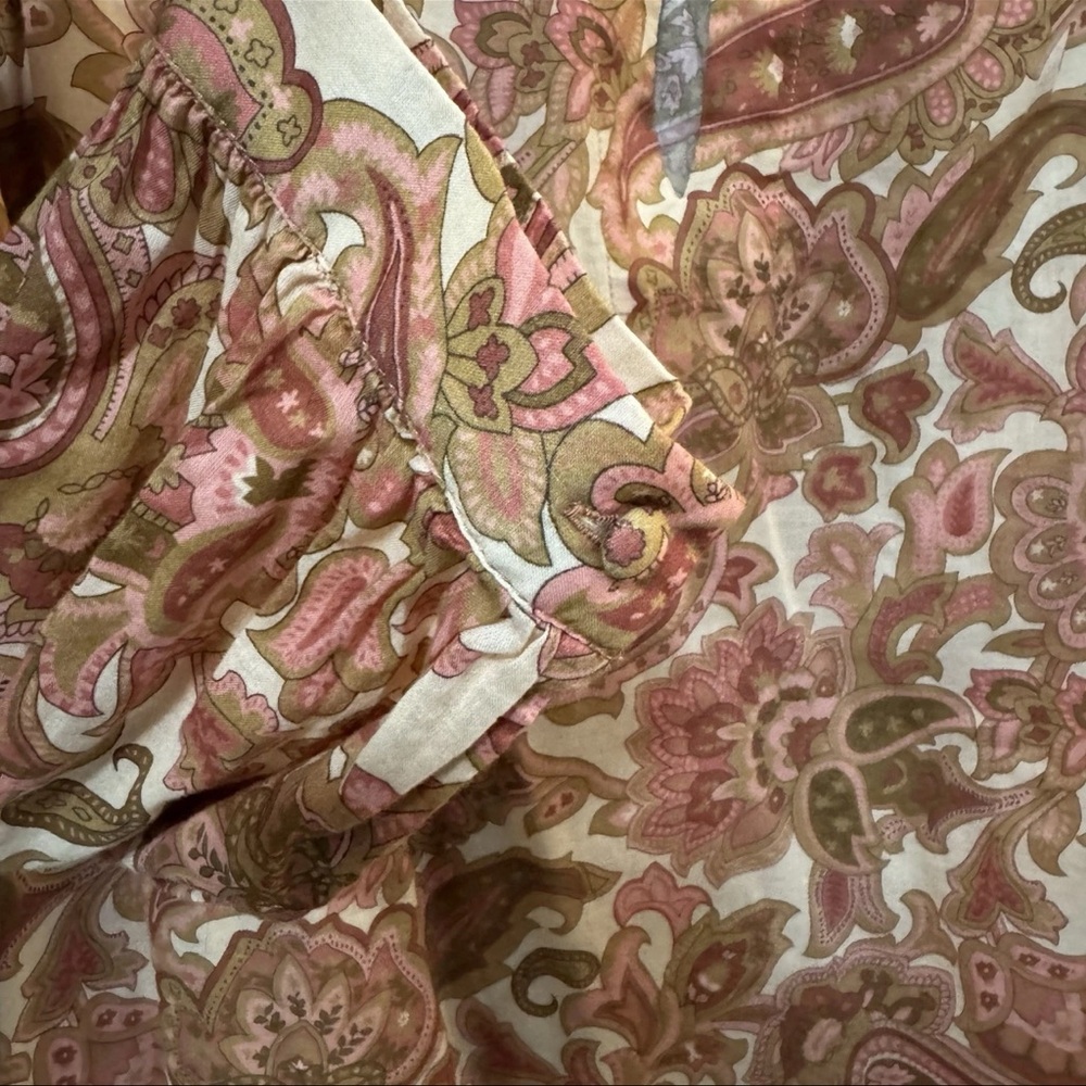 Trovata Bird Of Paradis BAILEY BLOUSE - AUTUMN PAISLEY Size XS NWOT $278 - Picture 4 of 12